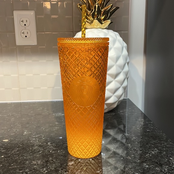 Starbucks Accessories - Starbucks Yellow Mango Ombré Jeweled Summer 2022 Tumbler - Venti (24 oz)